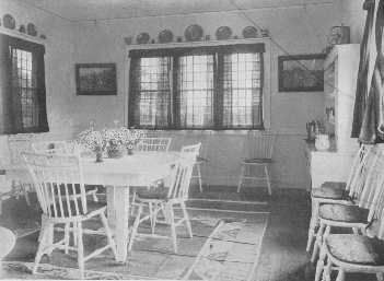 This room shows how fresh and charming white paint and
 simplicity can be.