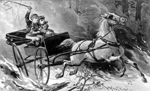 O Nick, moaned Nellie, we are going to be burned
alive.