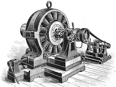 FIG. 239.&mdash;A modern electrical machine.