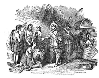 Columbus carries off natives Columbus carries off natives