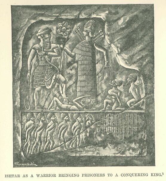 149.jpg Ishtar As a Warrior Bringing Prisoners to A Conquering King