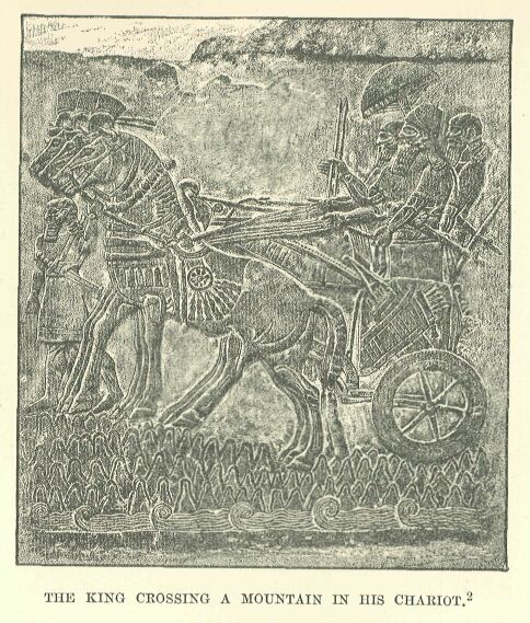 193.jpg the King Crossing a Mountain in his Chariot