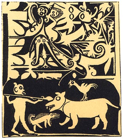 Schnitzereien auf Pfeilk&ouml;chern.