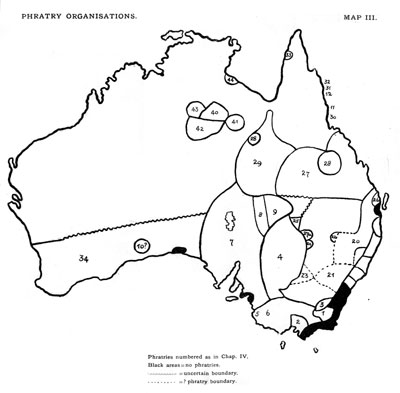 MAP III. PHRATRY ORGANISATIONS.
