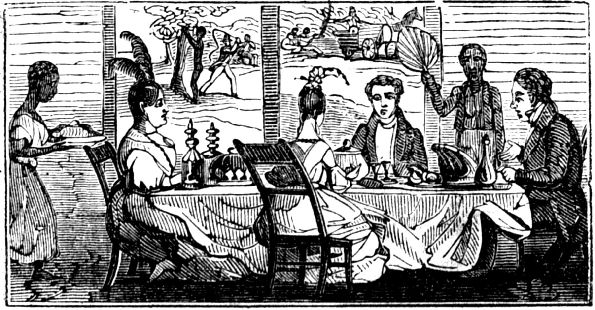 Note.—In some parts of the country, slaves are scantily fed, while their masters live in luxury. Note.—In some parts of the country, slaves are scantily fed, while their masters live in luxury.