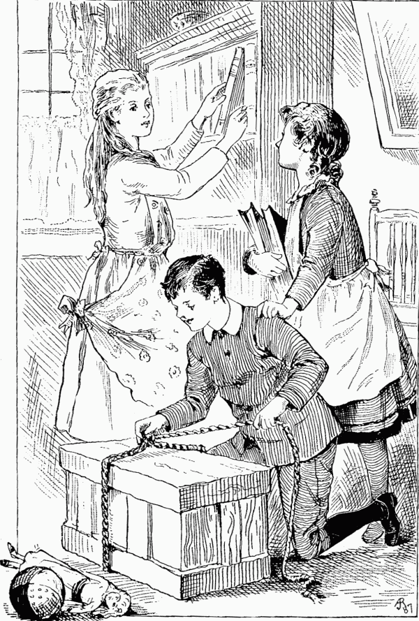 THE ARRIVAL AT GRANDPAPA'S.
Page 10.