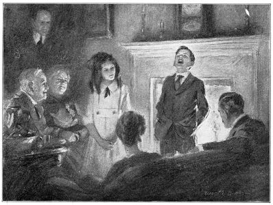 "Herbert attempted to continue the drowning out. He
bawled, 'She made it up! It's somep'n she made up herself! She&mdash;&mdash;'"