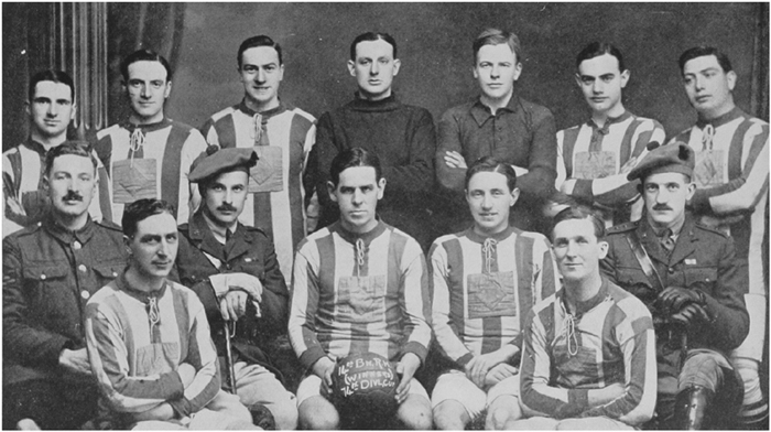 THE BATTALION FOOTBALL TEAM.