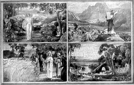 THE SABBATH FROM
EDEN TO EDEN

Blessed and sanctified in Eden. Gen. 2:3.
Christ the Lord of the Sabbath. Mark 2:28.

Written by God in His law. Ex. 20:8-11.
To be observed in the new earth. Isa. 66:23.
