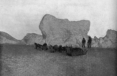 A MOMENTARY HALT IN THE LEE OF A BIG HUMMOCK NORTH OF 88&deg;