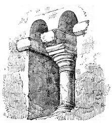 Belfry Window, north side of the Tower of Wyckham Church,
Berks.