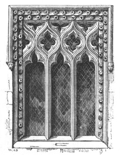 Square-headed Decorated Window, Ashby Folville,
Leicestershire.