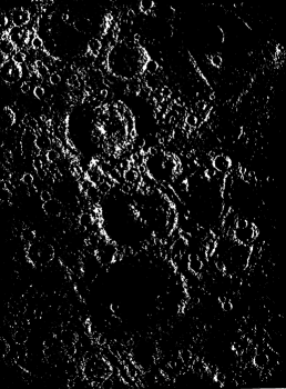 Ptol&eacute;m&eacute;e, Alphonse, Arzachel, les trois crat&egrave;res soud&eacute;s.