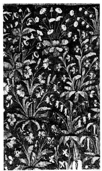 Plate XV.&mdash;An example of a Tapestry Field strewn with
Flowers.