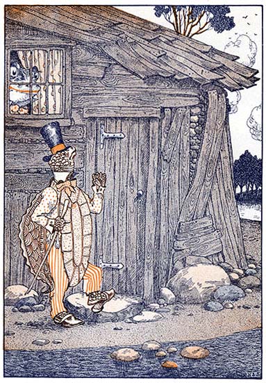 "Let Me In!" said Timothy to Mr. Frog. "Let Me In!" said Timothy to Mr. Frog.