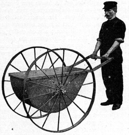 Fig. 12.&mdash;Two-Wheeled Ransome Cart for Hauling Concrete.
