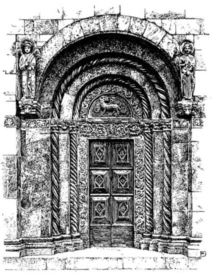 NORTH DOOR OF WESTERN FA�ADE, CATHEDRAL, ZARA
