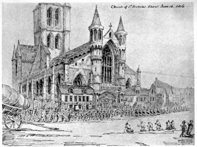 Church of St. Nicholas, Ghent June 16, 1816.
To face p. 274.