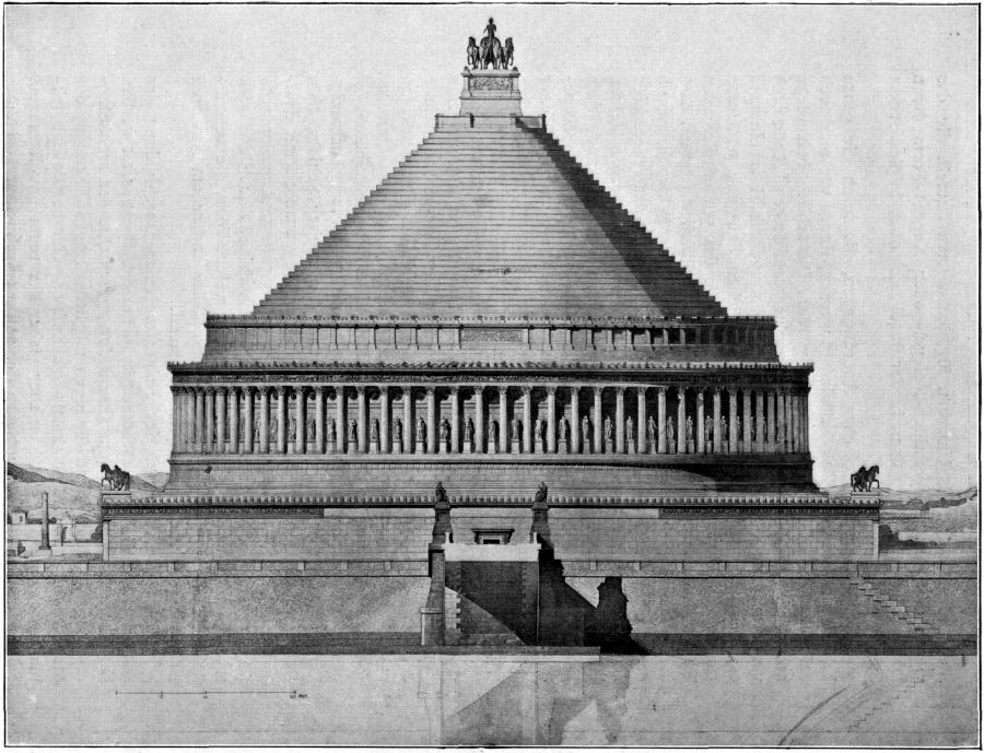 Bild 8. Moles Hadriani, Rekonstruktion von Vandremer (1858). Bild 8. Moles Hadriani, Rekonstruktion von Vandremer (1858).