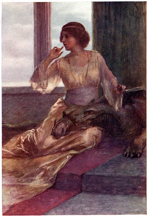 Sitting with the sleeping dragon&rsquo;s head on her knee