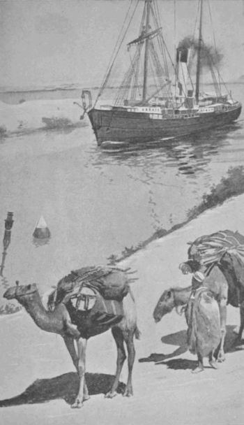 APPROACH TO ISMA�LIA BY THE SUEZ CANAL