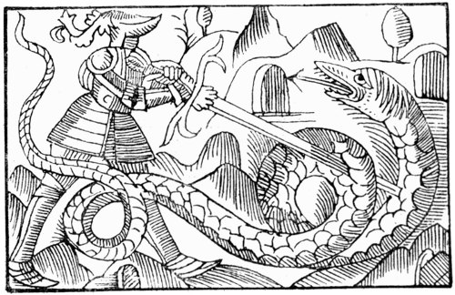 Frotho kills a huge
fierce great Serpent.