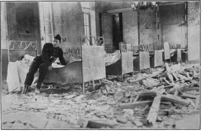 [Image unavailable: A MALINES RED-CROSS WARD WHICH WAS SHELLED BY THE
GERMANS.

Photo, Sport and General.

Face p. 109.