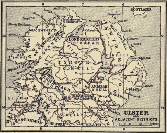 ULSTER WITH ADJACENT DISTRICTS