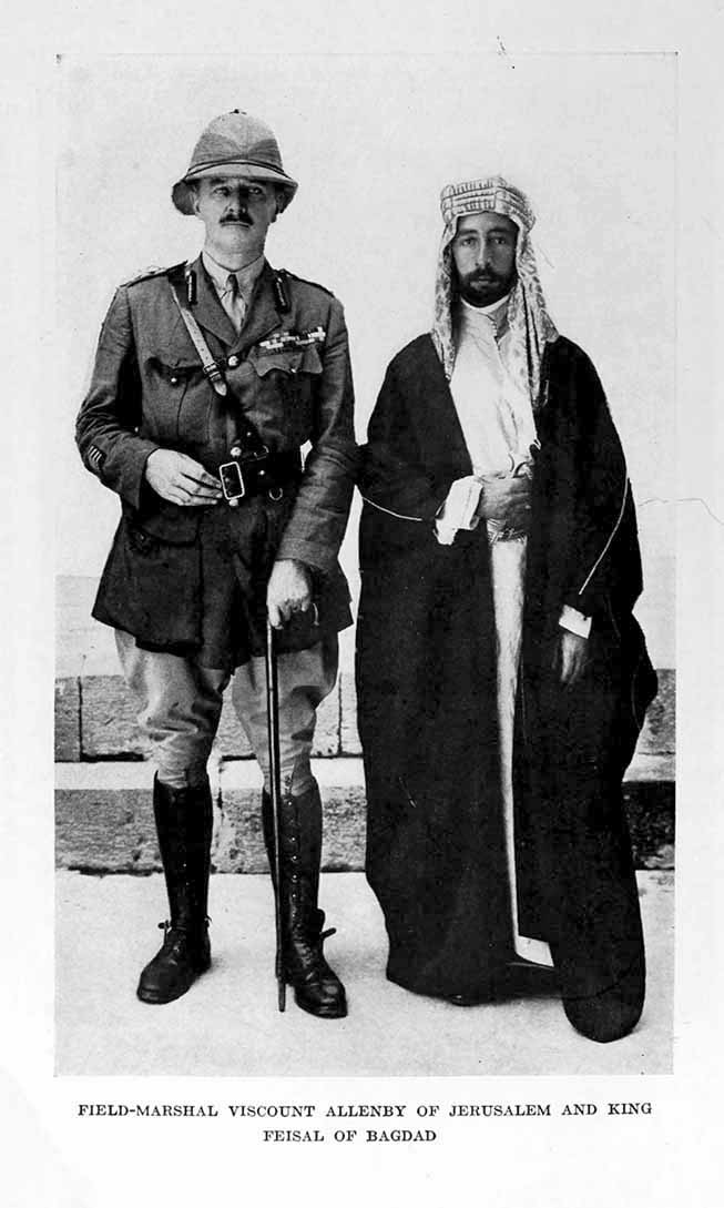 Photograph: FIELD-MARSHAL VISCOUNT ALLENBY OF JERUSALEM
AND KING FEISAL OF BAGDAD