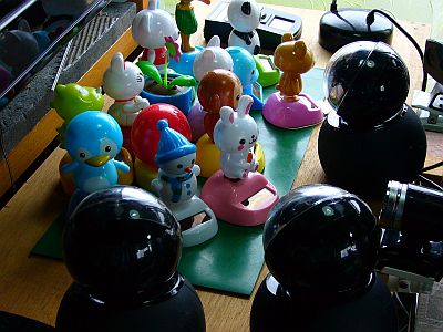 図5:試験系の様子 <click>→図6:胴回りがネチャネチャ!