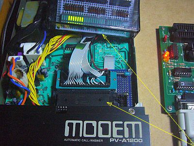 図1:LEDモニタ <click>→図2:動作動画例