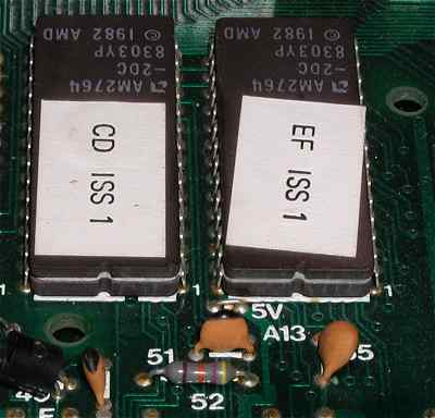 The two labelled ROMs