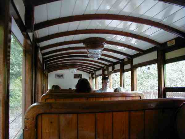 Inside a carriage